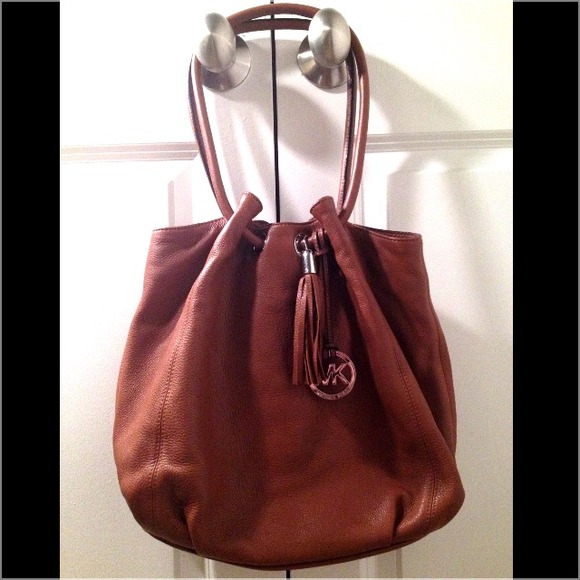 Sold!!! Authentic Michael Kors Leather Tassel tote