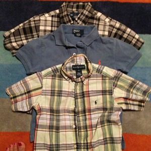 Boys Polo short sleeve shirts-Sz 5