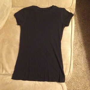 Plain black tee