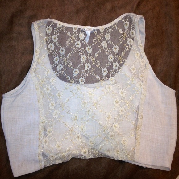 WetSeal double breasted lace vest - Picture 2 of 2