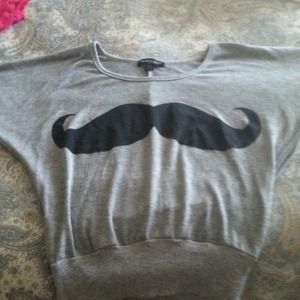 Mustache Sweater