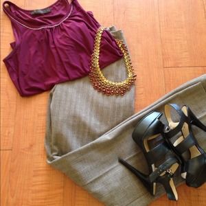 Pinstripe dress pants