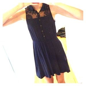 💜💜 F21 collared button-up dress 💜💜