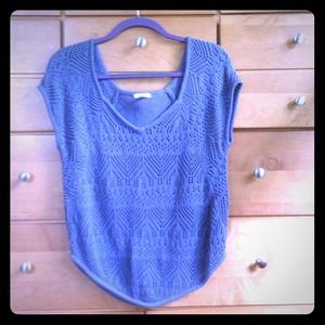 Knitted top (blue)