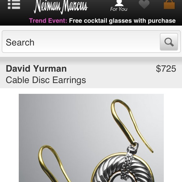 David Yurman EARRINGS ONLY! - Picture 2 of 3