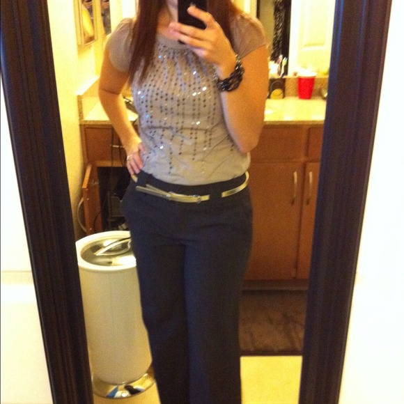 Grey sequin sheer top - Picture 4 of 4