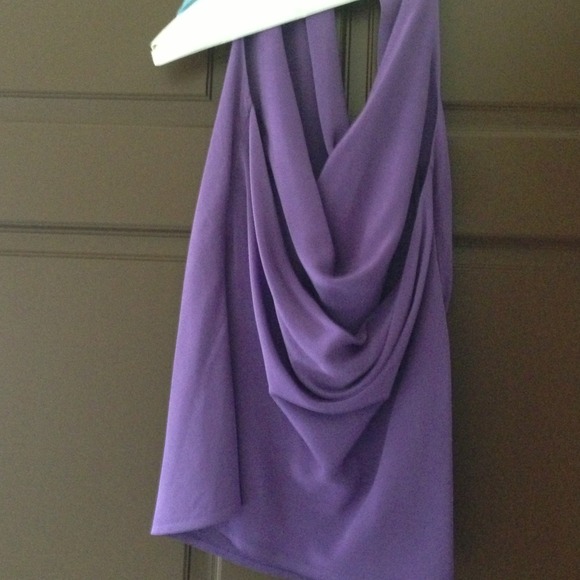 Silk purple top - Picture 2 of 2