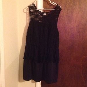 Lace Peplum dress plus size