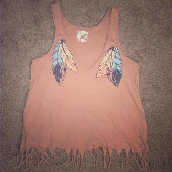 Urban Outfitters feathers tank
