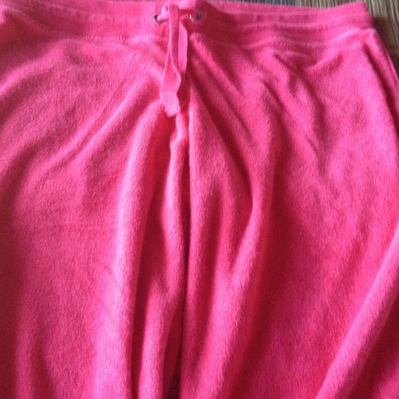 Nike hot pink terry cloth Capri with jacket - Picture 2 of 4