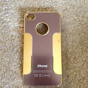 Lavender and gold iPhone 4 case
