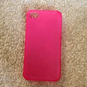 pink translucent iPhone 4 case