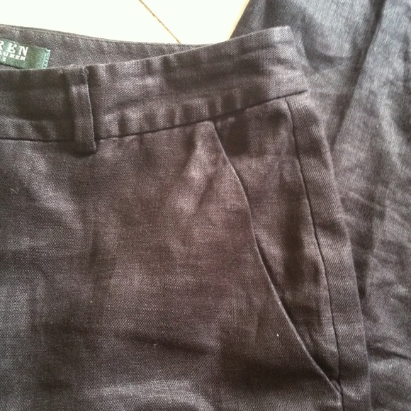 SOLD 100% linen black RALPH LAUREN pants! - Picture 3 of 4
