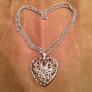 Silver Heart Chain