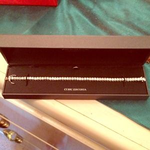 Cubic zirconia tennis bracelet