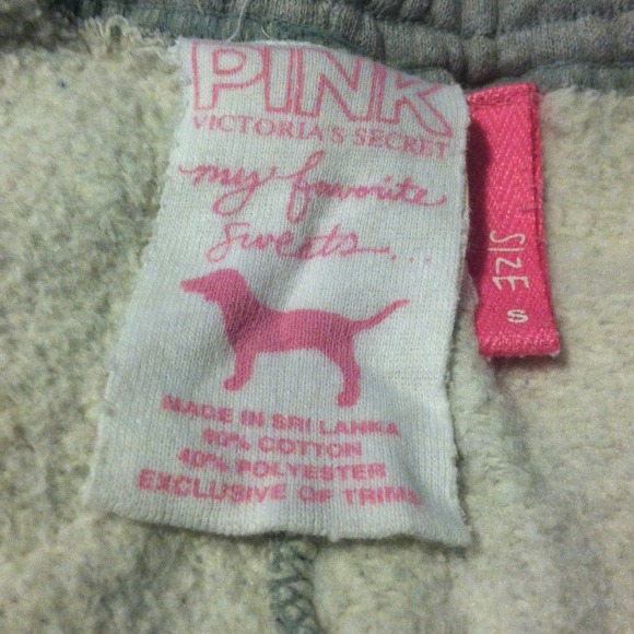 Victoria's Secret PINK gray cropped sweats - Picture 3 of 3
