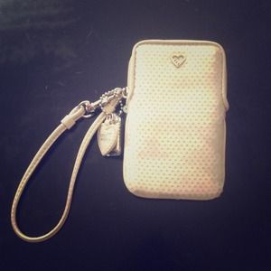 Coach sequin wristlet