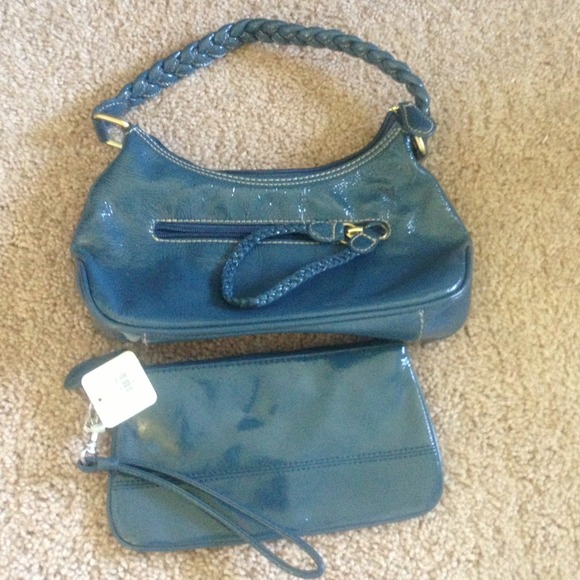 Wilson Leather handbag and wristlet - Picture 1 of 4