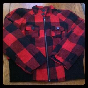 Rockabilly red jacket! Bundled with rain boots!