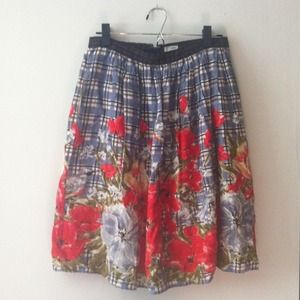 Odille Picked Plaid Skirt