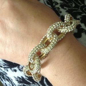 J Crew wanna b BEAUTIFUL crystal pave' bracelet
