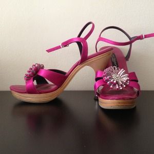 Betsey Johnson Shoes - Betsey Johnson hot pink heels Betsey Johnson Shoes - Betsey Johnson hot pink heels