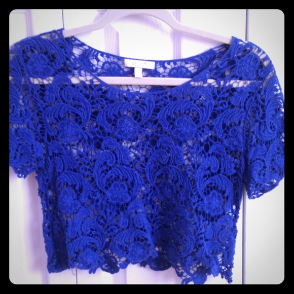 Delia's  Tops - Size Small Royal Blue Crop Top