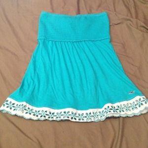 Blue Hollister Tube Top