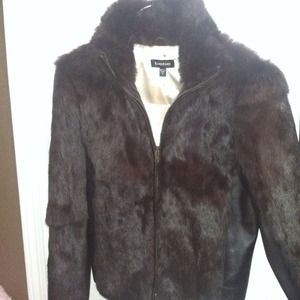 Bebe rabbit fur coat REDUCED