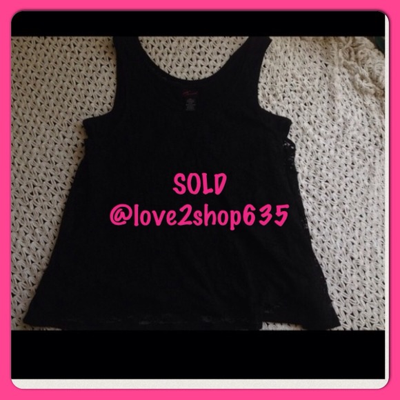 👏sold👏Torrid Lace layered flowy tank top sz 1