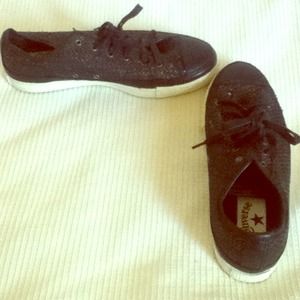 TRADED Sparkly converse tennis shoes