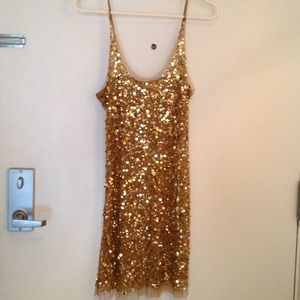 Gold sparkle dress/shirt