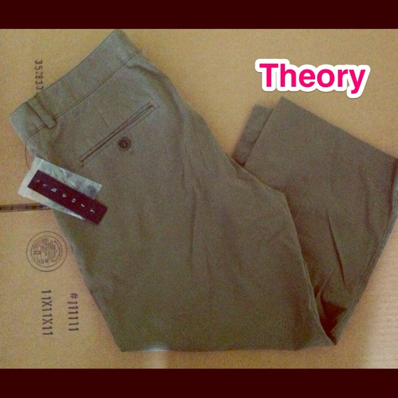 Theory Olive Chino Pants