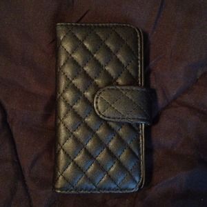 Black iPhone/Card holder