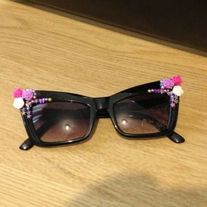 Art deco flower glasses custom made