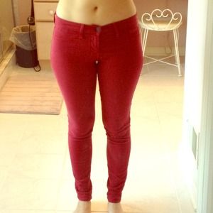 ❌TRADED❌🎁Red skinny jeans