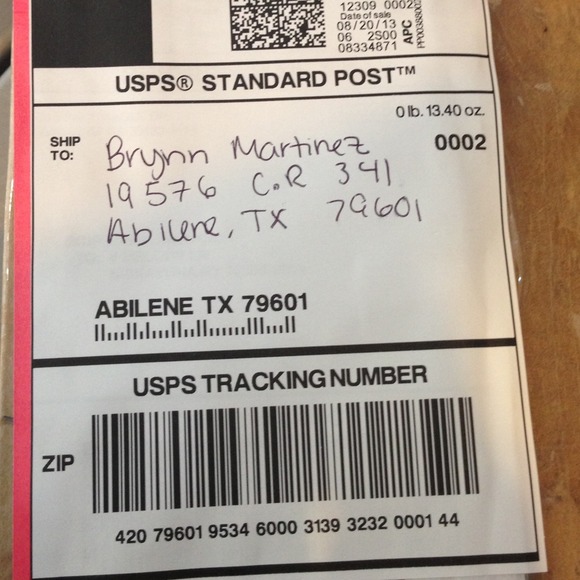 Tracking number