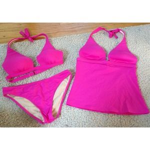 3 piece Victoria Secret IPEX bikini/tankini 34D/sm