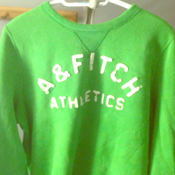Abercrombie & Fitch Men's sweater Green