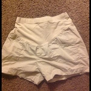 Maternity Bundle -Khaki pants & shorts, black tank