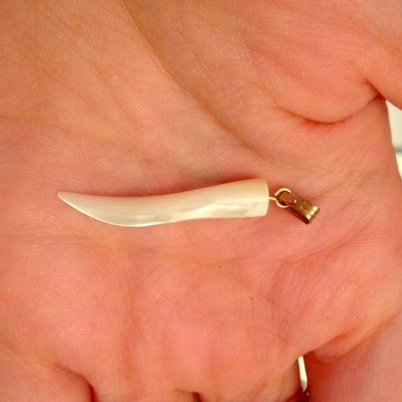 Ivory or mother of pearl pendant:) awesome