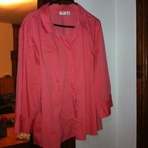 Plus size dress shirt