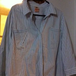 Plus size buttoned down top