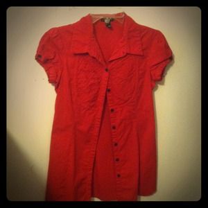 Long button down