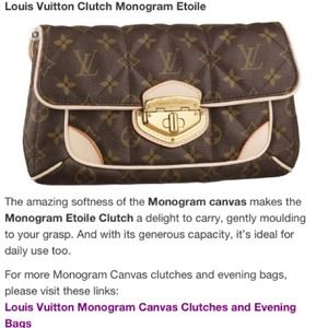 Authentic LV Clutch Monogram Etoile
