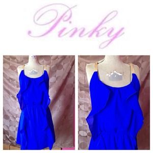 PINKY dress sequin top and racer back top