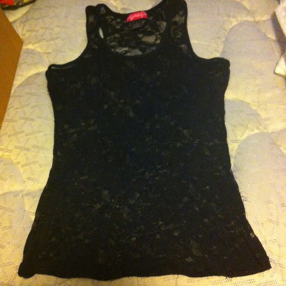 Black All Lace Tank Top