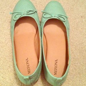 Merona tiffany blue flats