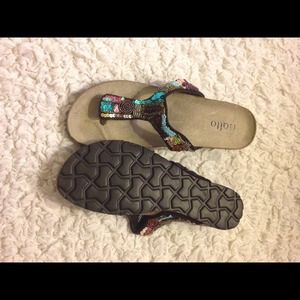 Comfy Sandals with Bead Work