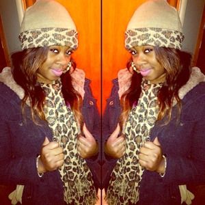 Cheetah hat and scarf set 😺 READY for fall/winter